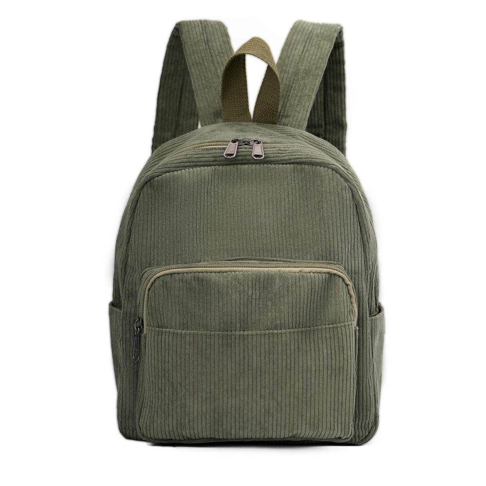 Corduroy Backpack Purse, Small Casual Daypack for Women, Cute Mini Retro🥸
